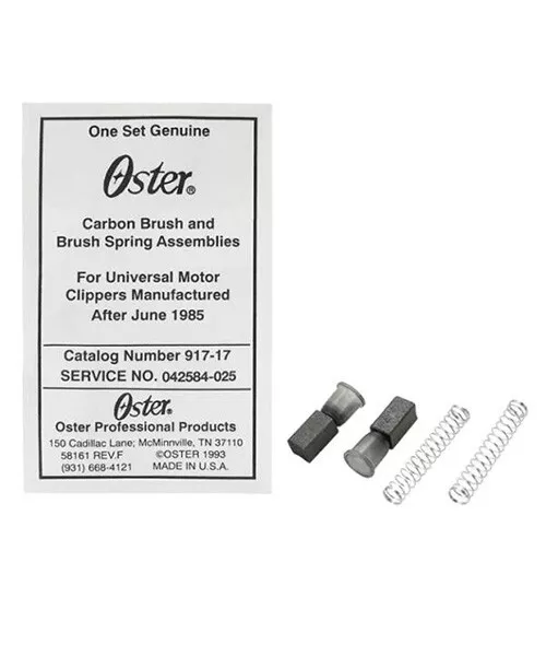 Genuine Oster Pro 42584025000 Clipper Carbon Brush and Spring Assembly 917-17