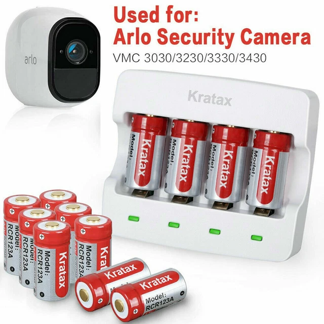 ARLO CAMERA BATTERY 3.7V RCR123a Rechargeable LiIon Batteries & UK