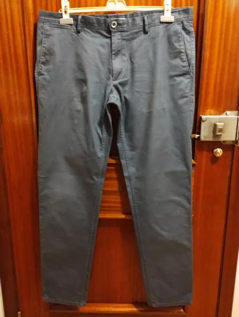 Pantalón chino para caballero de Mango, azul vaquero, talla 48