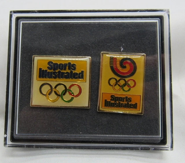 VINTAGE SPORTS ILLUSTRATED Pins Seoul 1988 Olympic Games Two Pin Set