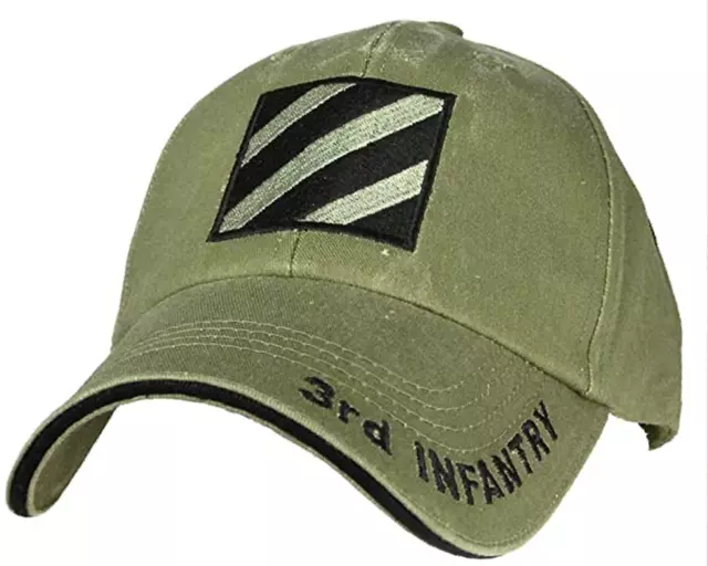 US ARMY THIRD 3Rd Infantry Division Id Od Direct Embroidered Hat $27.99 ...