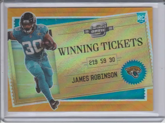 James Robinson 2020 Panini Contenders Optic BRONZE WINNING TICKET /50 RC