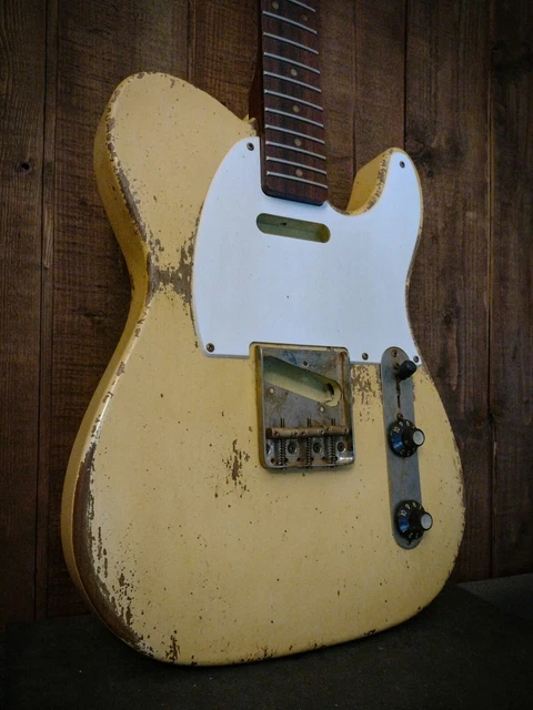 #202301 :: Baldman's Relic Telecaster set in Dirty Vintage Blonde Aged nitro