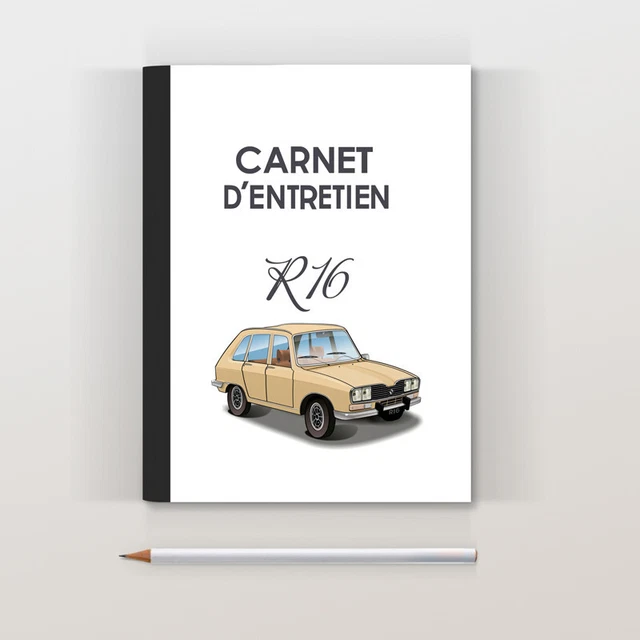 Carnet d'entretien R16 TX Renault 16 daim