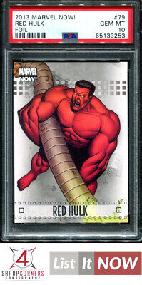 2013 Upper Deck Marvel Now! Foil #79 Red Hulk Pop 2 Psa 10 N3438111-253