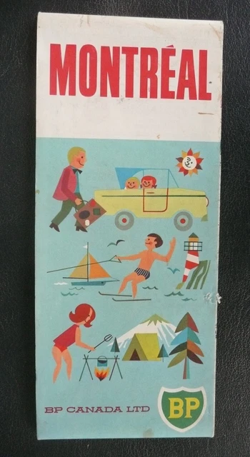 1968 Montreal street  map BP gas oil Canada Villa de Daval