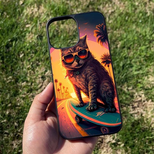 Funda anticolisión artística linda para gatos para Samsung S9 S10 S20 S21 S22 S23 5G