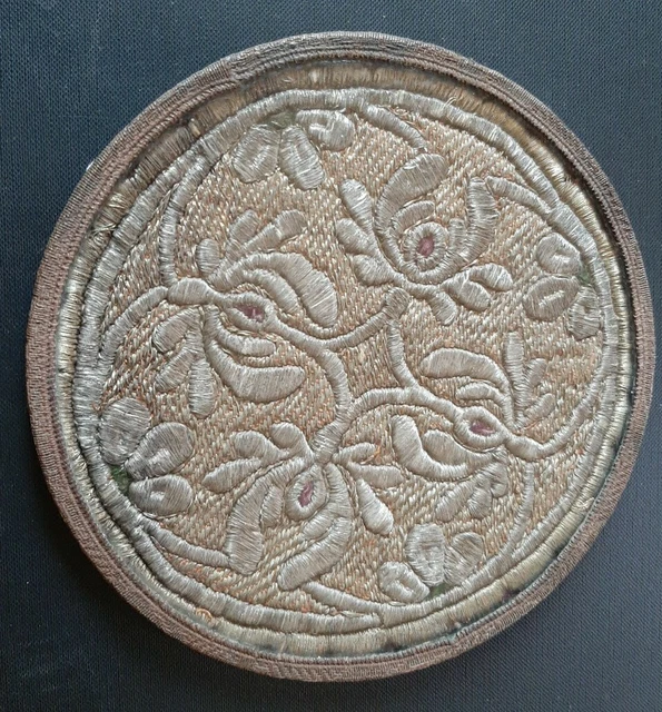 Ricamo antico filo metallico Sotto,calice XVIIIsec antique metallic thread