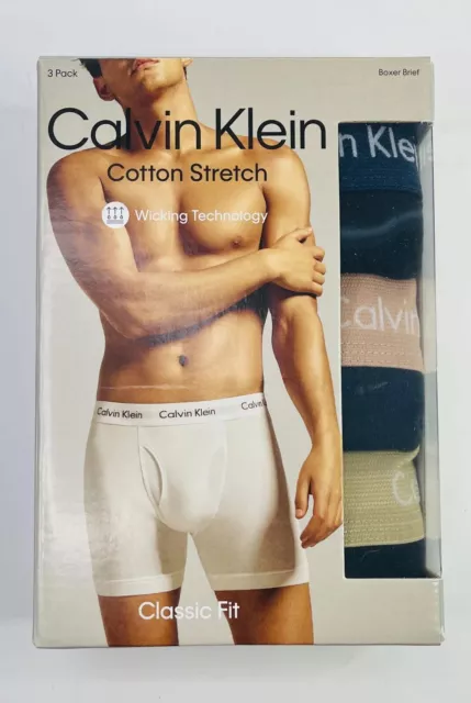 Calvin Klein 3-Pack Modern Cotton Stretch Boxer Brief Classic CK