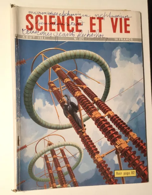 Revue Science Et Vie N° 371 Magazine Aout 1948 Foudre Telescope Tele Sous Marine