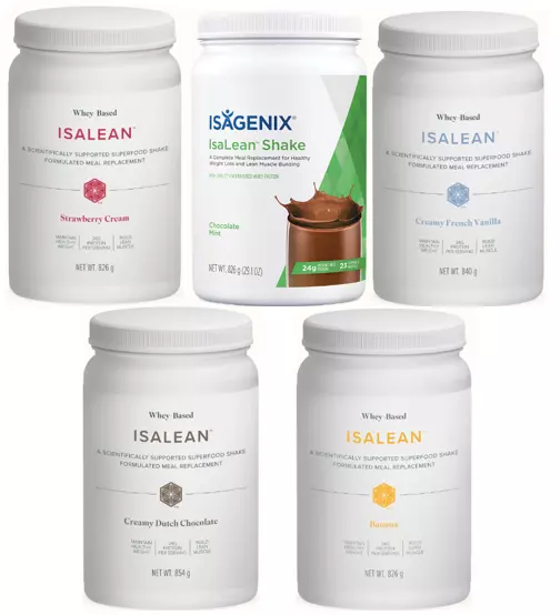 any 2 Isagenix IsaLean Shake Nutritional Meal Replacement weight loss shake