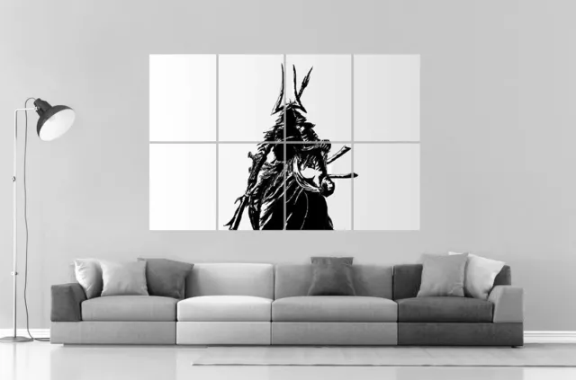 Samurai Wall Arte locandina Grande Formato A0 Larghezza Stampa