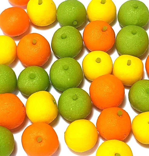 100 Dollhouse Miniature Mixed Oranges Limes Lemons * Doll Mini Tiny Food Fruit