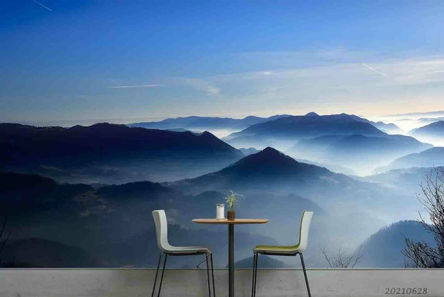 3D BLUE WATER Texture ZHUA030 Wallpaper Wall Murals Removable Self