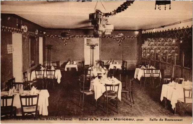 CPA St-HONORÉ-les-BAINS Hotel de la Poste Nievre (100554)
