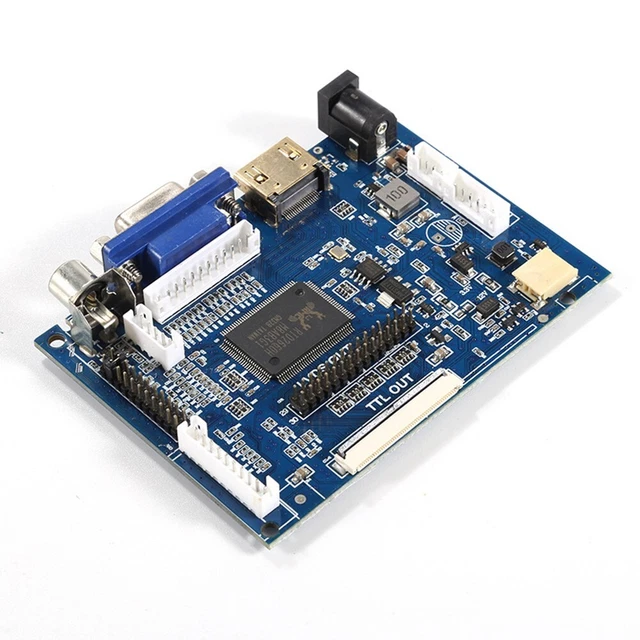 Scheda Driver LCD VGA + 2AV Per Schermi 6.5-9 Pollici AT065TN14 AT070TN92 800x480