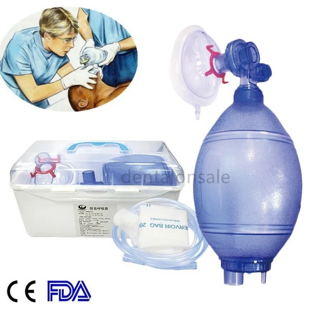 FDA CPR RESPIRATOR Mask Air Balloon Breathing Mask Awakening Ball For