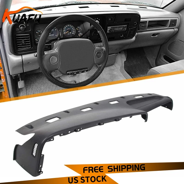 Gray Top Dash Panel Cover Dashboard Replacement For 1994-1997 Dodge Ram 1500