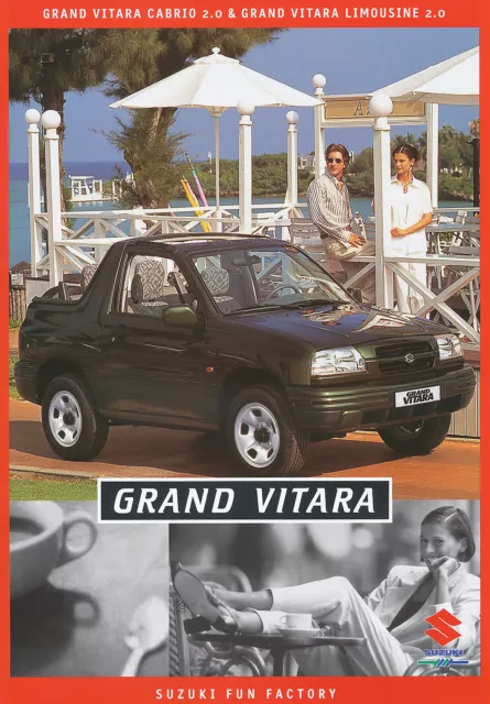 Suzuki Grand Vitara 2.0 Cabrio + Lim. Prospekt 2000 5/00 brochure broszura PKW