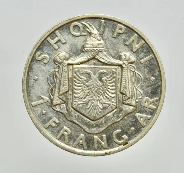 Albania - Zogu -Ag/ 1 Frang Ar 1935