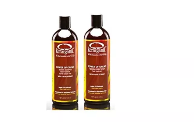 Kerarganic Keratin Power of Cacao Keratin Shampoo & Conditioner 16oz SET