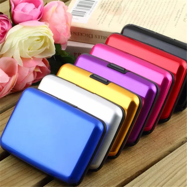 Business ID Credit Card Wallet Holder Aluminum Metal Pocket Case SaleWaterproof