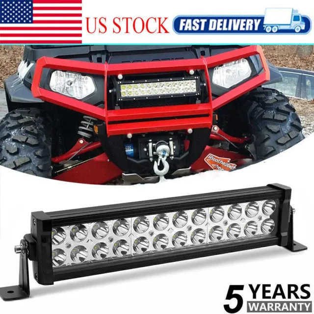 12Inch LED Work Light Bar Spot Flood Combo Driving Off-Road SUV ATV Truck 14"