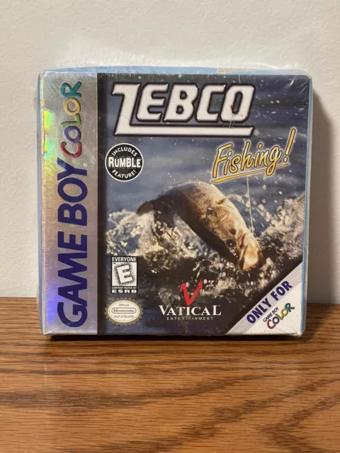 ZEBCO FISHING! NINTENDO Gameboy Color GBC Cleaned Tested Authentic