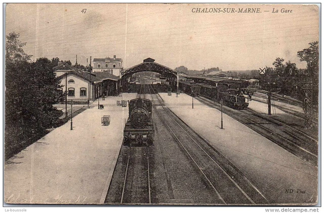51 CHALONS SUR MARNE - la gare