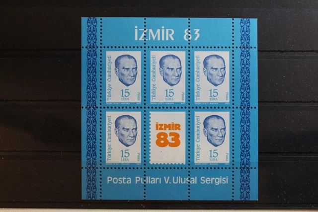 Türkei Block 23 mit 2648 postfrisch Briefmakenausstellung #RR434