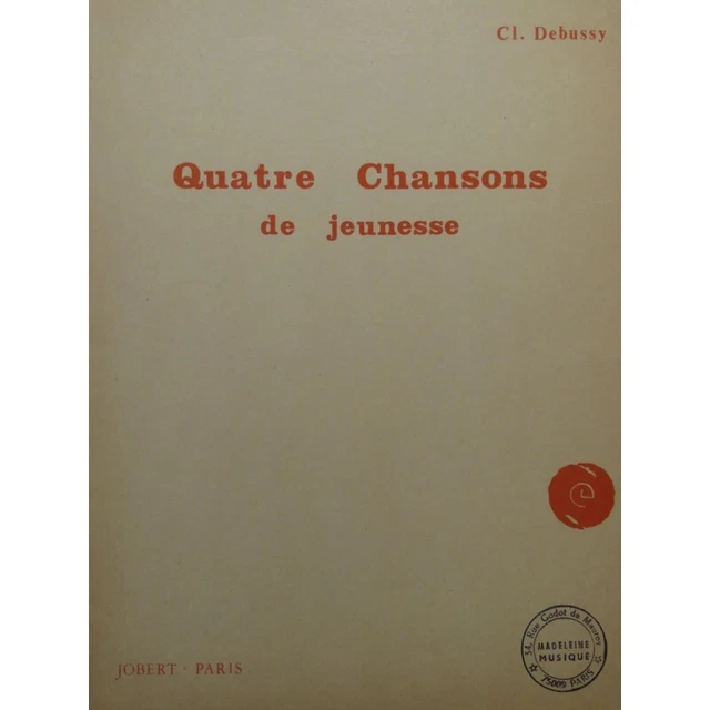 DEBUSSY Claude Pantomine Chant Piano