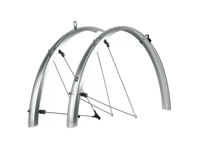SKS Bluemels BASIC 35 Fahrrad-Schutzblech (Set) // 28" silber/schwarz