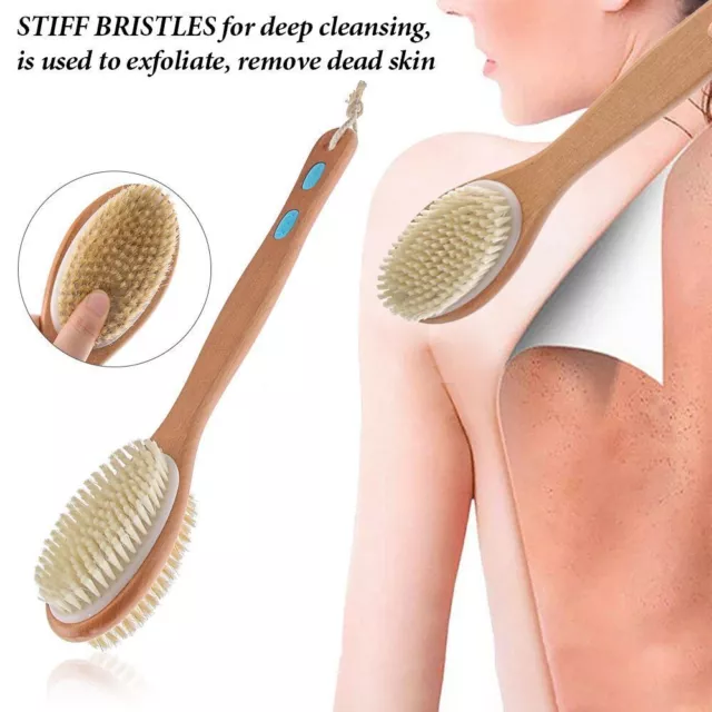 Brosse de bain à poils Nettoyant exfoliant pour le corps Brosse de douche