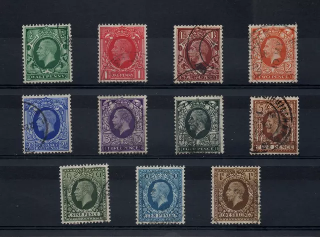 GB-KGV-1934 Photogravure-Set of 11-SG439-449-Small Format-VFU.