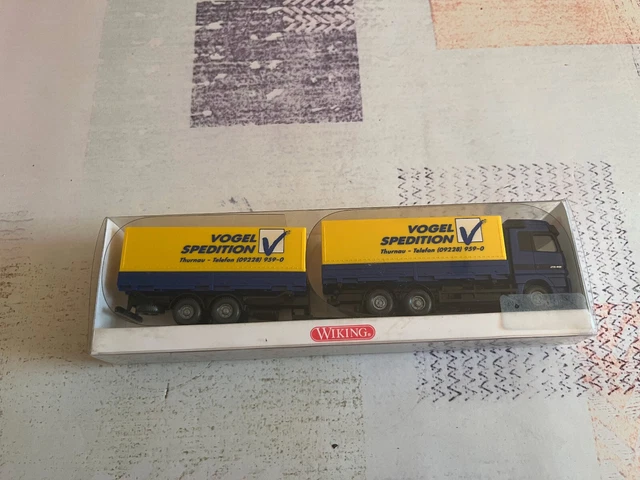 Camion Avec Remorque Silo Wiking 1/87 – Modèle Détaillé Mercedes Agricole