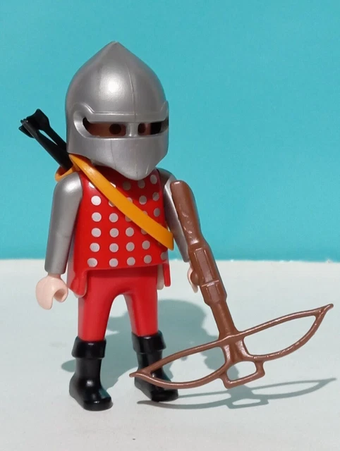PLAYMOBIL X2 BUSTI CORPI GRIGI CAVALIERI MEDIEVALI CAVALIERE MEDIEVALE