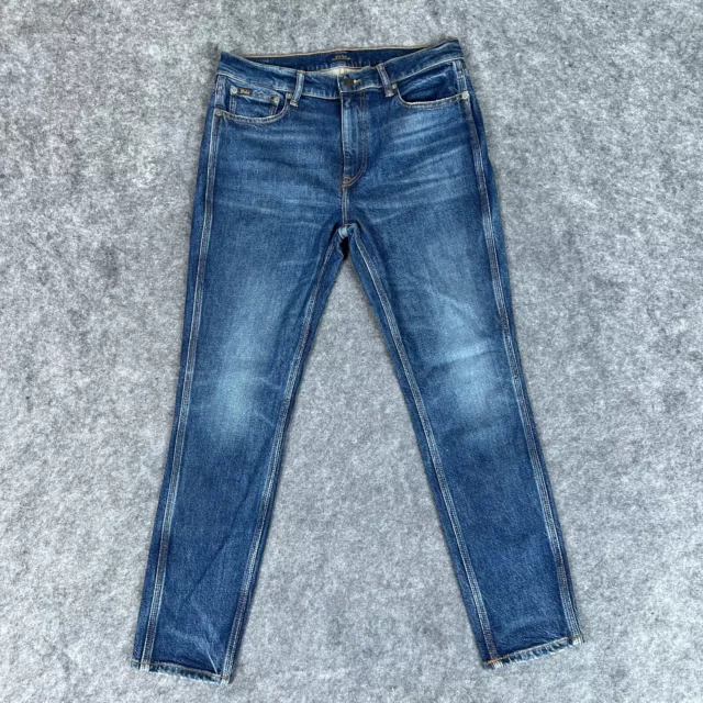 Polo Ralph Lauren Jeans Womens 30 The Tompkins Skinny Crop Blue Mid Rise