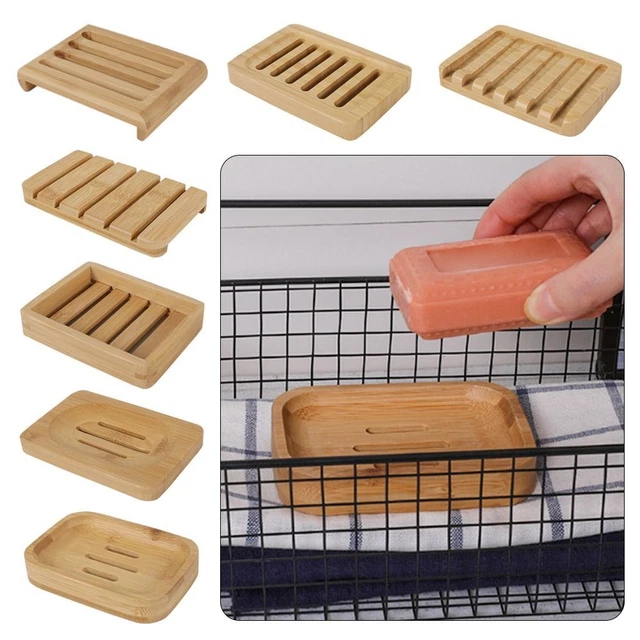 Bamboo Soap Saver Multiple Styles Storage Rack Reusable Soap Box  Bathroom