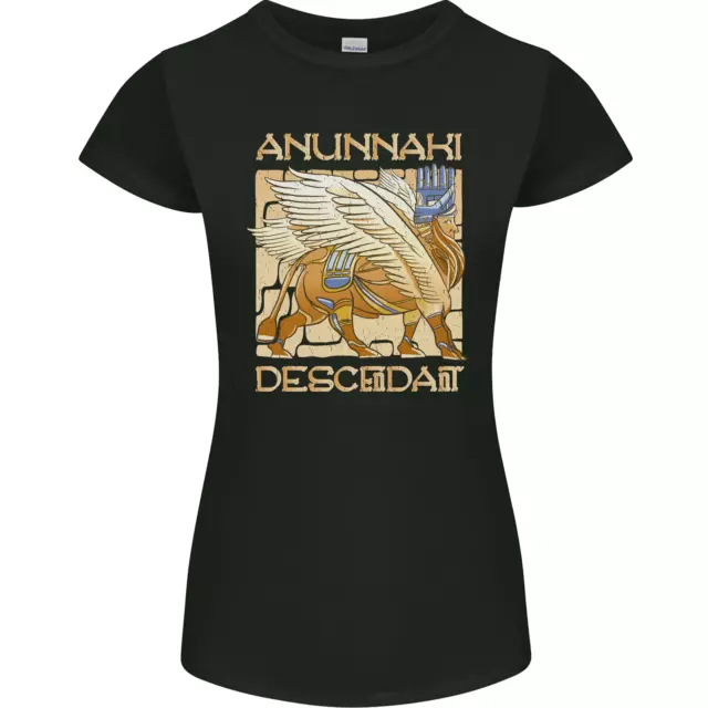 Anunaki Descendant Antike Ägyptische Gut Ägypter Damen Petite Schnitt T-Shirt