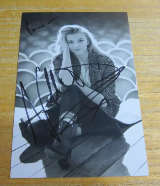 Natalie Dormer Actress Autographed 4X6 Photo "Game of Thrones" Margaery Tyrell