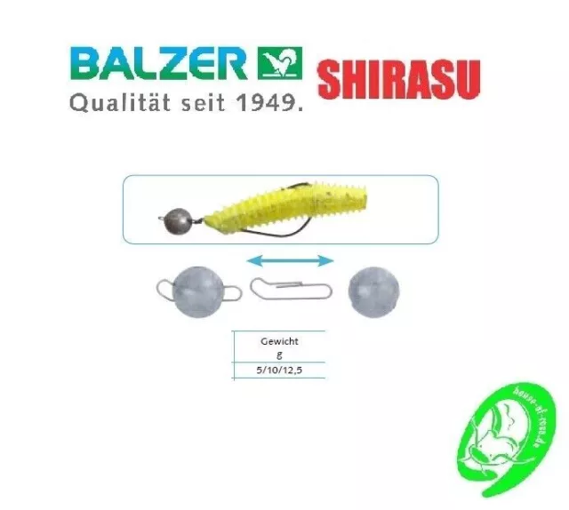 Balzer Shirasu Clip Jig Cheburashka Chebu Barsch Finesse Blei Barsch Zander
