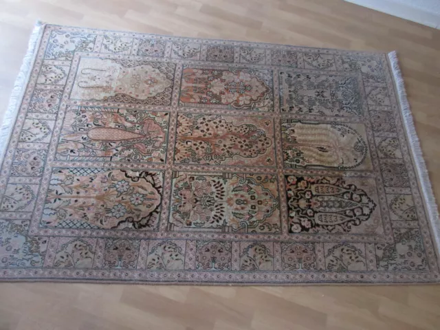 Handgeknüpfter Orientteppich ca. 123 x 81 cm aus Kaschmir