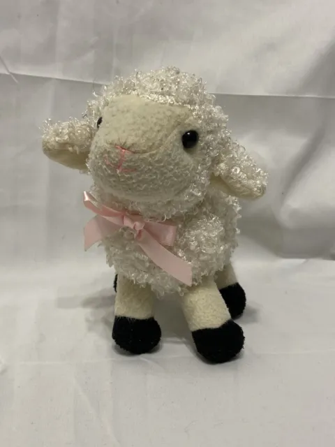 Dan Dee Collectors 7 Inch Choice Plush White Baby Sheep Lamb Stuffed Animal Toy