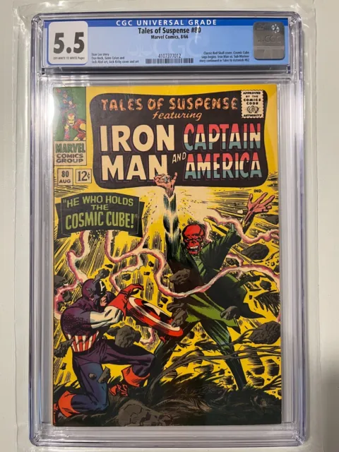 CGC 5.5 Tales of Suspense #80 - OW-W - Cosmic Cube - 1966 - Marvel