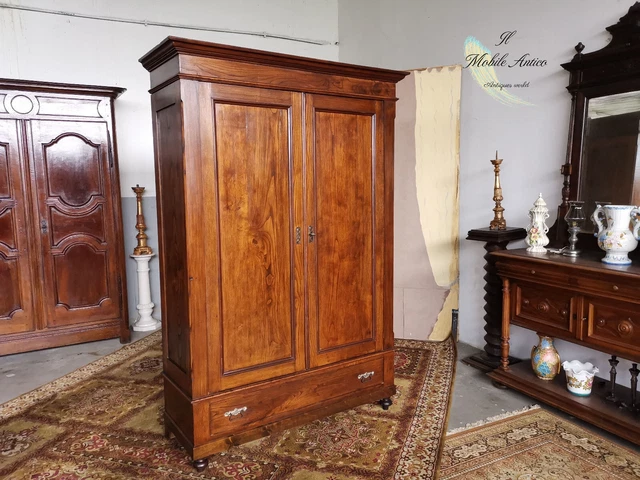 Armadio In Massello Integro Originale Epoca 800' Restautato