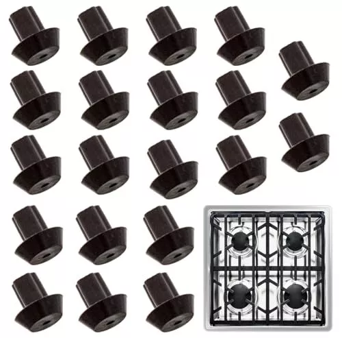 20-Pack of Viking Range - Compatible Grate Rubber Feet Bumpers - Heat