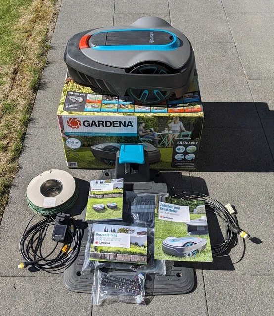 GARDENA SILENO CITY 250, inkl. Zubehör und OVP EUR 249,00 - PicClick DE