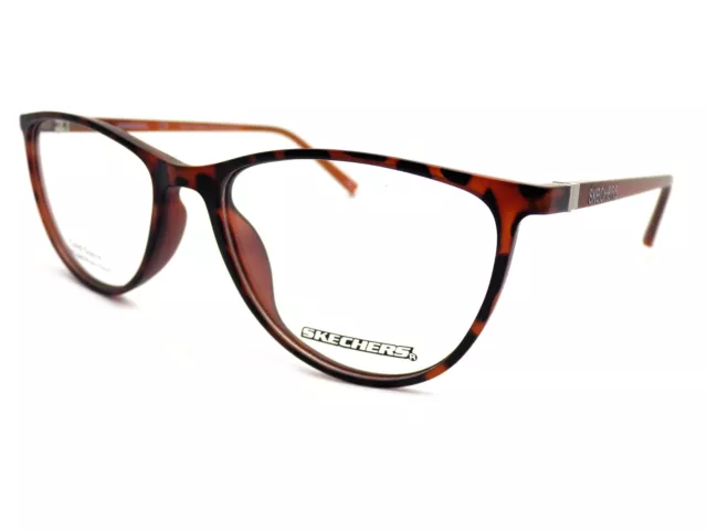 Skechers Lesebrille Von + 0.25 Zu + 3.50 Matt Brown Schildplatt SE2129 052