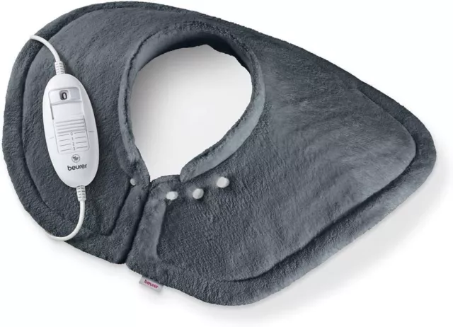 Beurer HK54 Cosy Neck and Shoulder Heat Pad 3 Temperature Settings Grey
