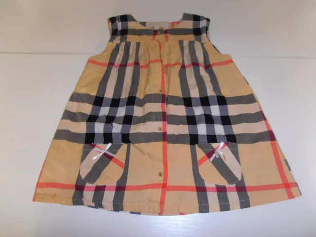 Top- Original" Burberry Baby" Mädchenkleidchen-Nova Check- Für.ca.15 Monate